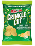Willards Crinkle Cut Cheese & Onion 120g