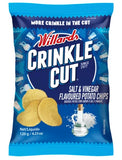 Willards Crinkle Cut Salt & Vinegar 120g