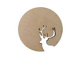 Wooden Deer Cup Coasters