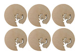 Wooden Deer Cup Coasters
