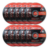 DEKTON 10PC 115mm Metal Cutting Disc - Ultra Thin Flat