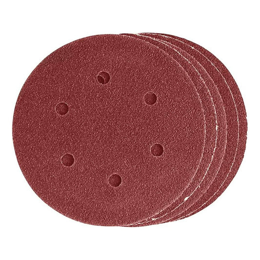 DEKTON 12PC Hook and Loop Orbital Mixed Sanding Discs 150mm - Assorted Grit