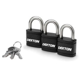 DEKTON 3PC Iron Padlock 38mm