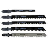 DEKTON 5PC Jigsaw Blade T Type Set