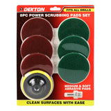 DEKTON 8PC Power Scrubbing Pad Set