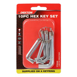 DEKTON 10PC Hex Key Set