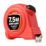 DEKTON HI VIS Red Soft Grip Auto-Lock Tape Measure 7.5m x 25mm