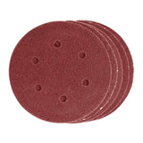 DEKTON 5PC Hook and Loop Orbital Sanding Discs 150mm - Coarse 60 Grit