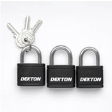 DEKTON 3PC Iron Padlock 38mm