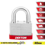 DEKTON 40mm Galvanized Padlock