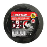DEKTON 10PC 115mm Metal Cutting Disc - Ultra Thin Flat
