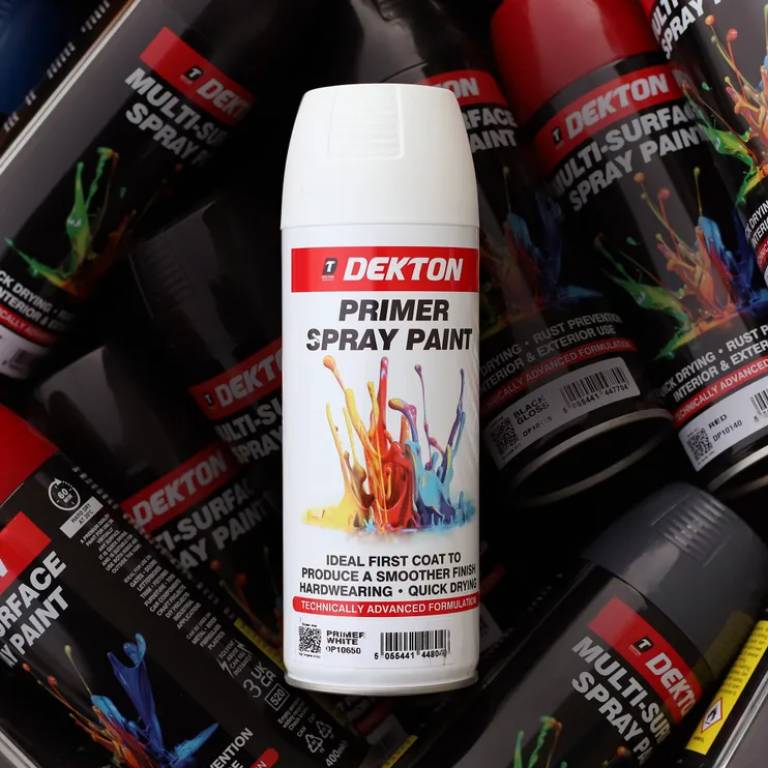 DEKTON 400ml Spray Paint Primer White