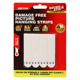DEKTON Gecko Stix 4PC Picture Hanging Strips - Large