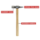 DEKTON 20mm Cross Pein Hammer Wooden Handle