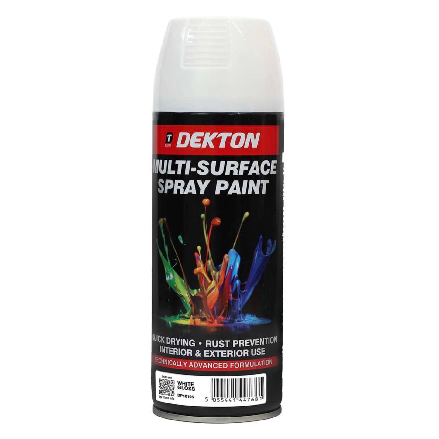 DEKTON 400ml Spray Paint White Gloss