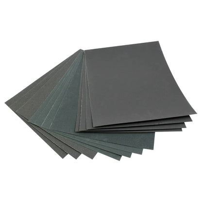 DEKTON 10PC Wet & Dry Assorted Sandpaper 230mm x 280mm - Medium, Fine & Extra Fine