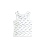GreenTreat SuperSoft Bamboo Boys Vest - 4 Pack Dinosaur Print