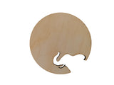 Wooden Elephant Cutout Cup Coasters