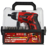 Dekton 51 Piece Power Rechargeable Cordless 2-in-1 Screwdriver & Bit Set