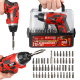 Dekton 51 Piece Power Rechargeable Cordless 2-in-1 Screwdriver & Bit Set