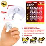 Dekton Gecko Grip Large Suction Hooks 9 Piece