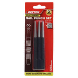 Dekton 3-Piece Nail Centre Punch Set