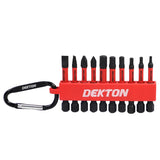 Dekton 10 Piece Pro Power Bit Set with Clip