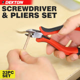 Dekton 33-Piece Ratchet Screwdriver & Bits Set