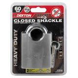 Dekton 60mm Closed Shackle High-Security Padlock
