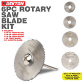 Dekton 6-Piece Rotary Saw Blade Kit