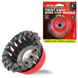Dekton 75mm Wire Knot Cup Brush M14