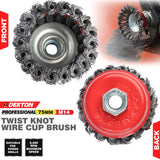 Dekton 75mm Wire Knot Cup Brush M14
