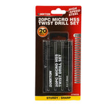 Dekton 20-Piece Micro HSS Twist Drill Set