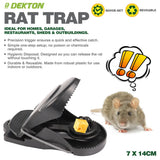 Dekton Heavy-Duty Reusable Rat Trap (7cm x 14cm)