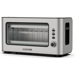 Goldair 2 slice Stainless steel toaster with glass window. 1000W