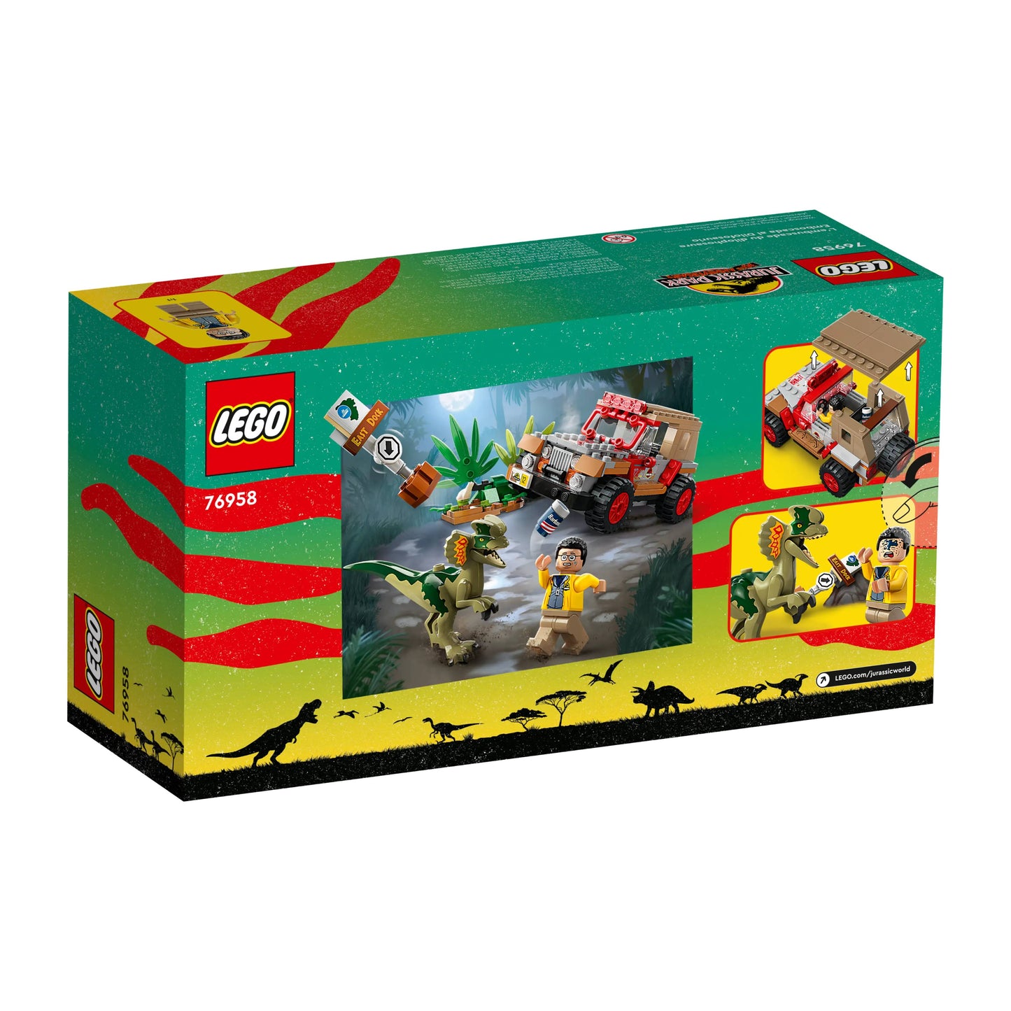 LEGO 76958 Jurassic World Dilophosaurus Ambush