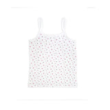 GreenTreat SuperSoft Bamboo Girls Vest - 4 Pack Pink and White 3-4 years
