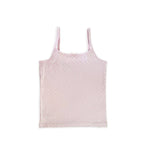 GreenTreat SuperSoft Bamboo Girls Vest - 4 Pack Pink and White 3-4 years