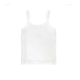 GreenTreat SuperSoft Bamboo Girls Vest - 4 Pack Pink and White 3-4 years