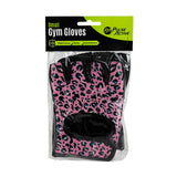 Pulse Active Pair of Womens Animal Print Gym Gloves, Size Small