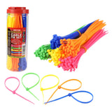 DEKTON 250PC 3.6mm x 200mm Hi Vis Multicolour Cable Tie Set