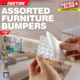 DEKTON Gecko Slide 78PC Assorted Furniture Bumpers - Clear
