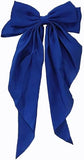 Large Satin Hair Bow Clip