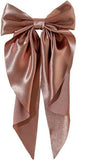 Large Satin Hair Bow Clip