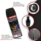 DEKTON 400ml Spray Paint Black Gloss
