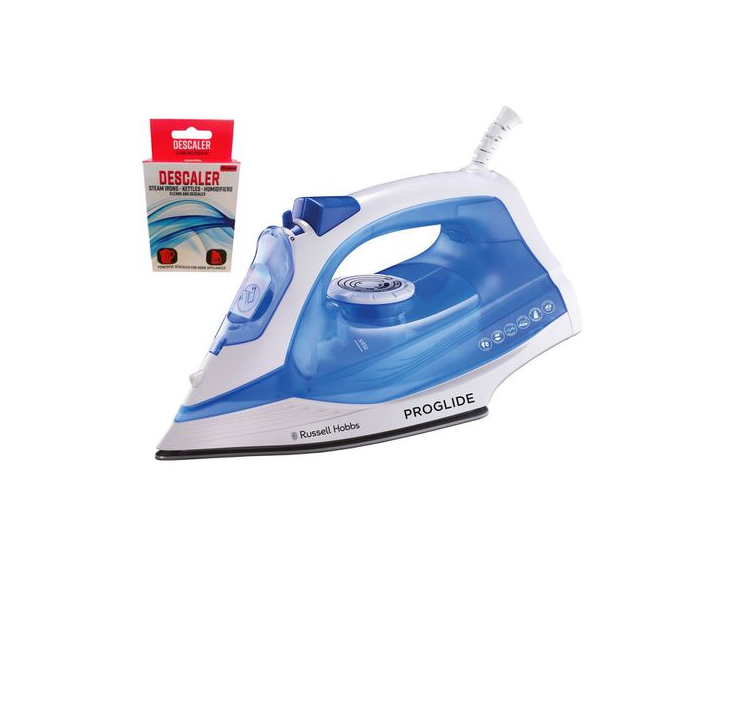 Russell Hobbs - Pro-Glide Steam Iron - RHI400 and Home Hub Descaler