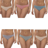 Jezebel Lingerie Organic Cotton Bikini Panties 6 Pack