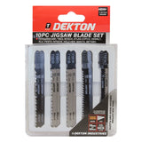 DEKTON 10PC Jigsaw Blade T Type Set