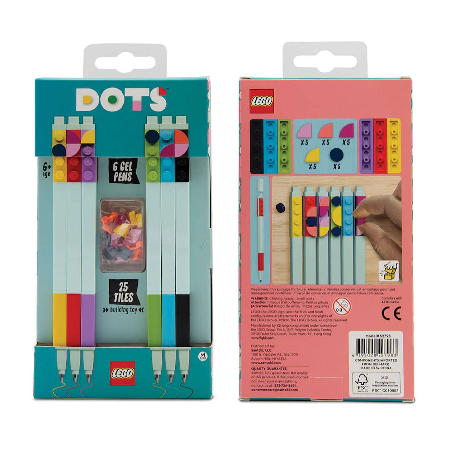 LEGO 5006275 DOTS Gel Pens 6 Pack