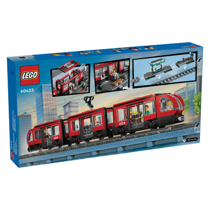 LEGO 60423 City Downtown Streetcar and Station